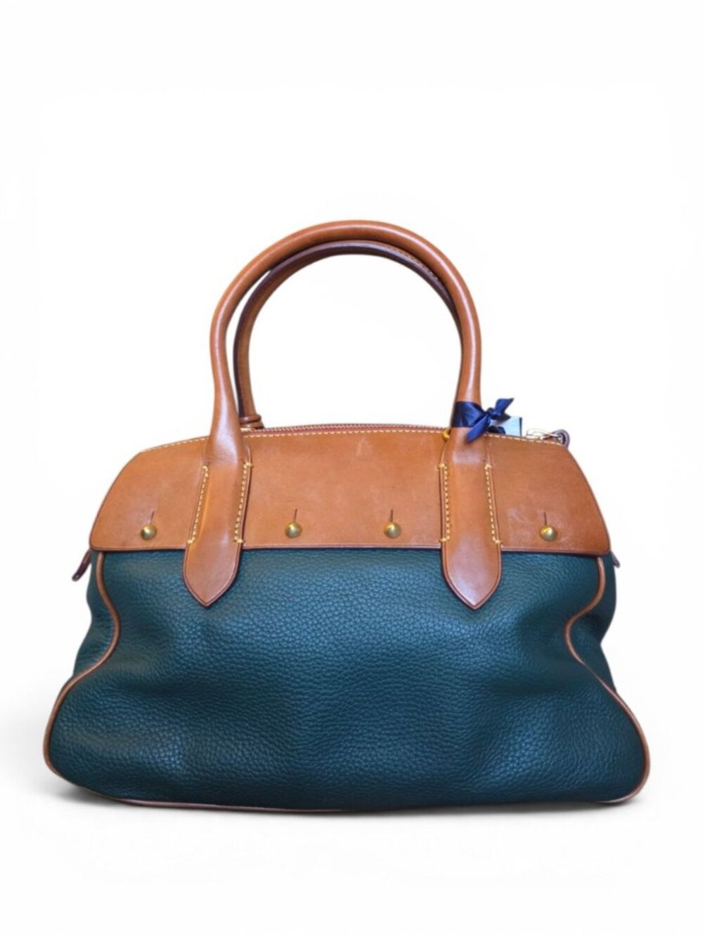 Dooney & Bourke Small Wilson Ivy Green Florentine Leather Satchel Bag NWT - Picture 8 of 16